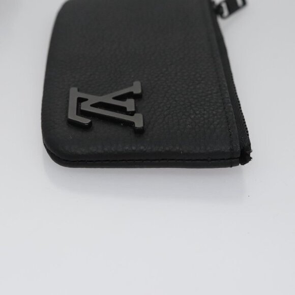 LOUIS VUITTON Aerogram Pochette Cles Coin Purse Black - Picture 3 of 16